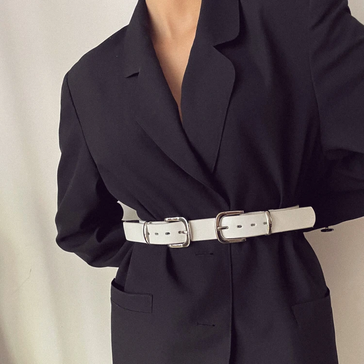 nr 121 silver set double | pasek 30 mm