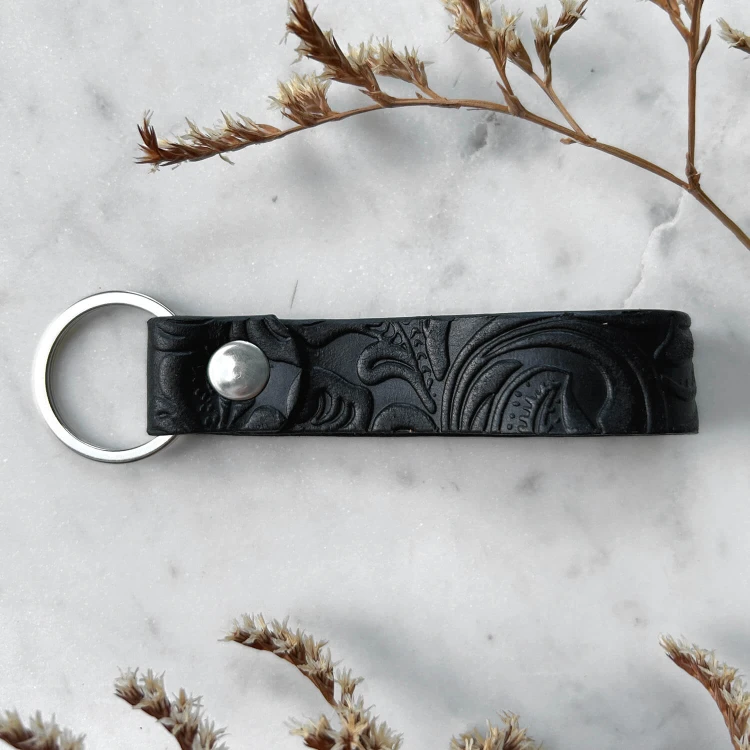 Brelok PATTERN | czarny flower
