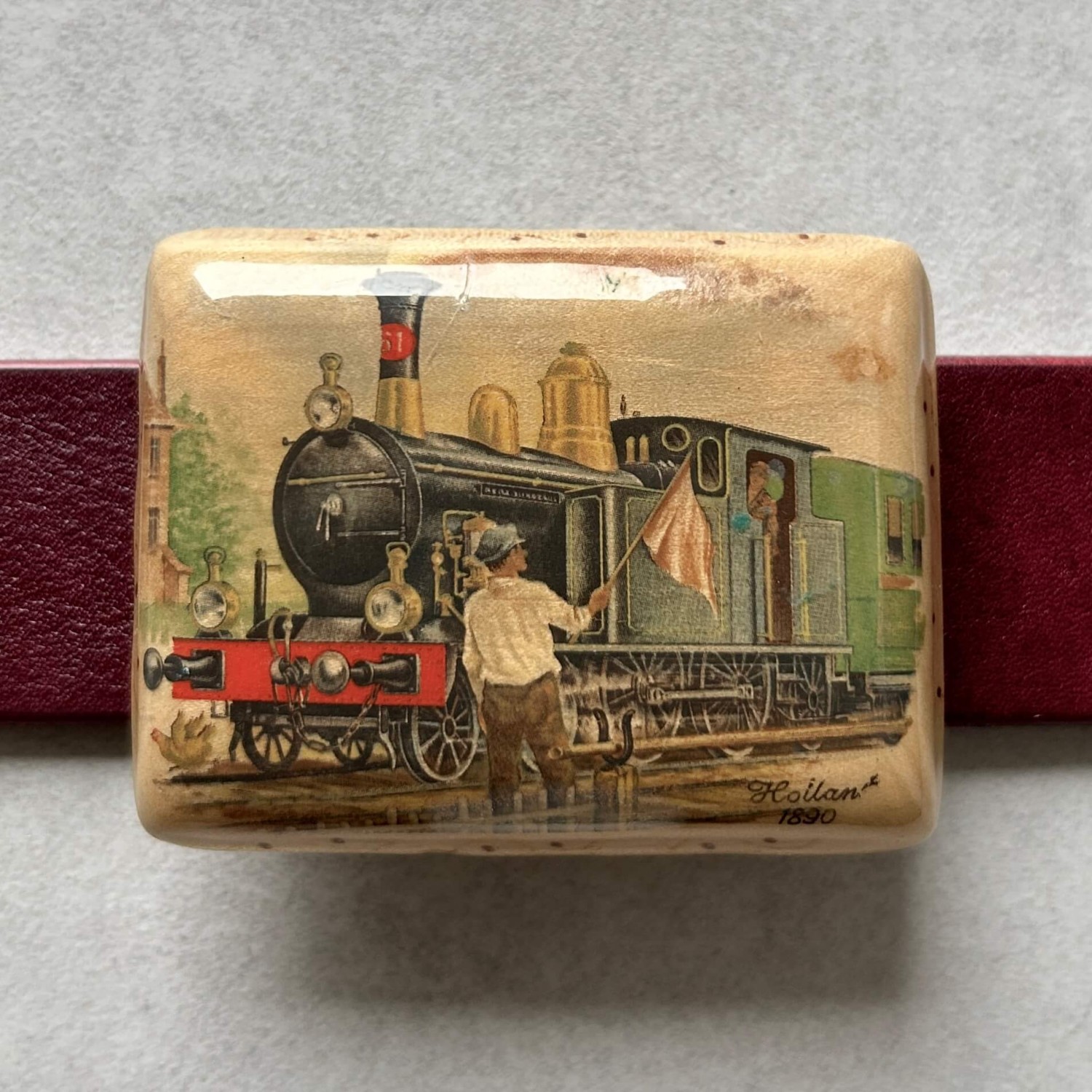 Parowóz lata 80 z paskiem  