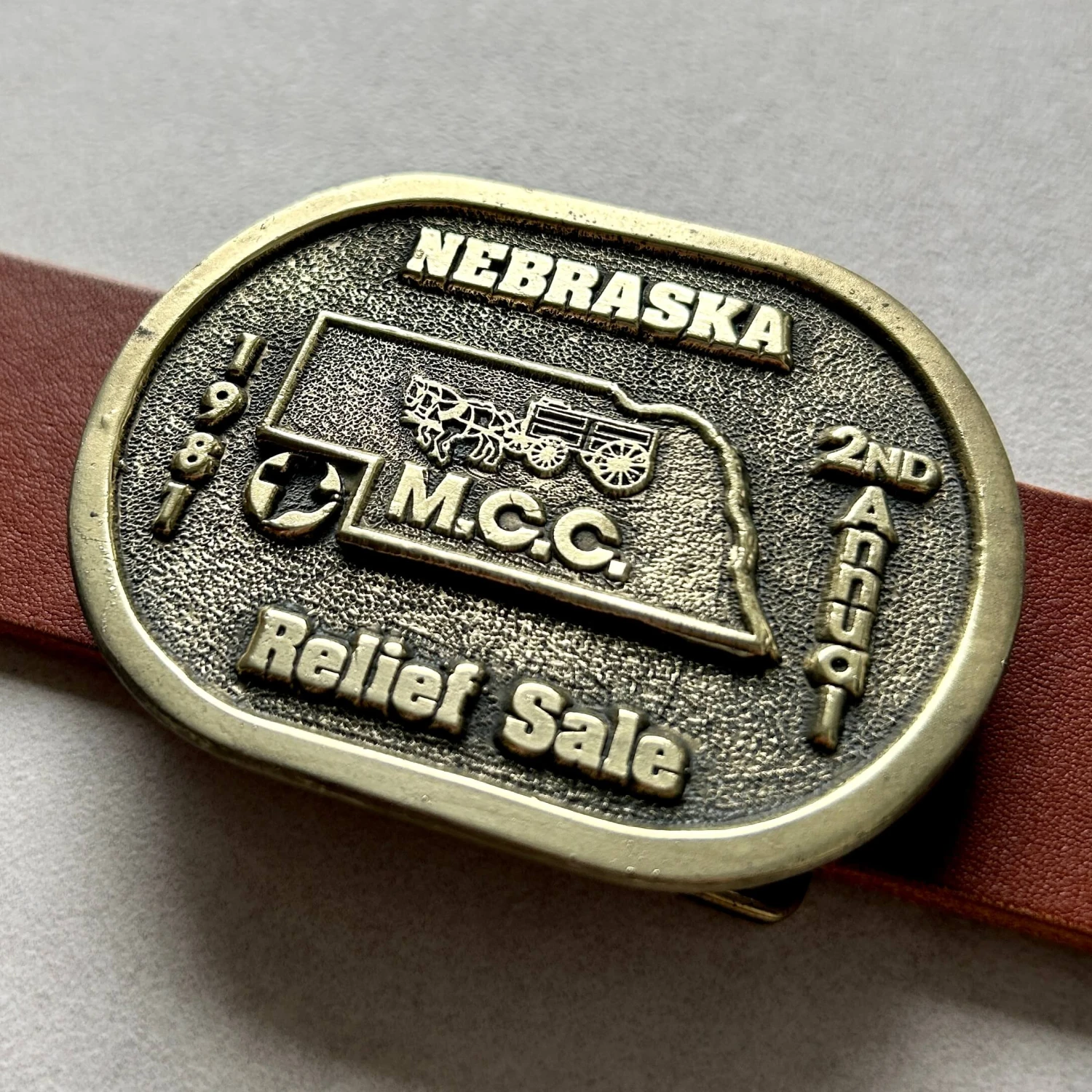 Nebraska M.C.C. '81 z paskiem   