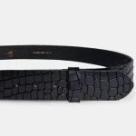 Sama skóra – Czarna Kroko – 40 mm