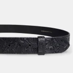Sama skóra – Czarna Vintage Flower – 40 mm